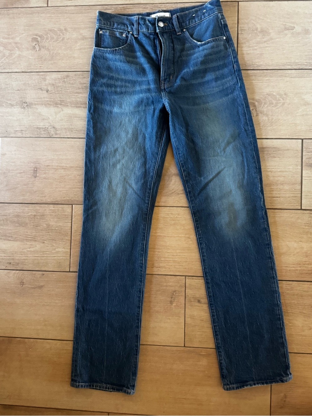 Madewell The Longline Straight Jean in Medium Wash - Size 27T (Tall)